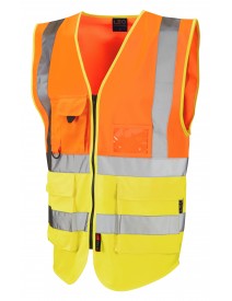 Leo Lynton Superior Class 2 Waistcoat - Orange/Yellow